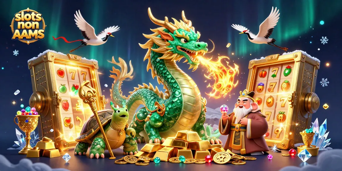 Gioca alle slot non AAMS con la magia del drago e un saggio nella fantasia caotica di ricchezze e simboli fortunati.