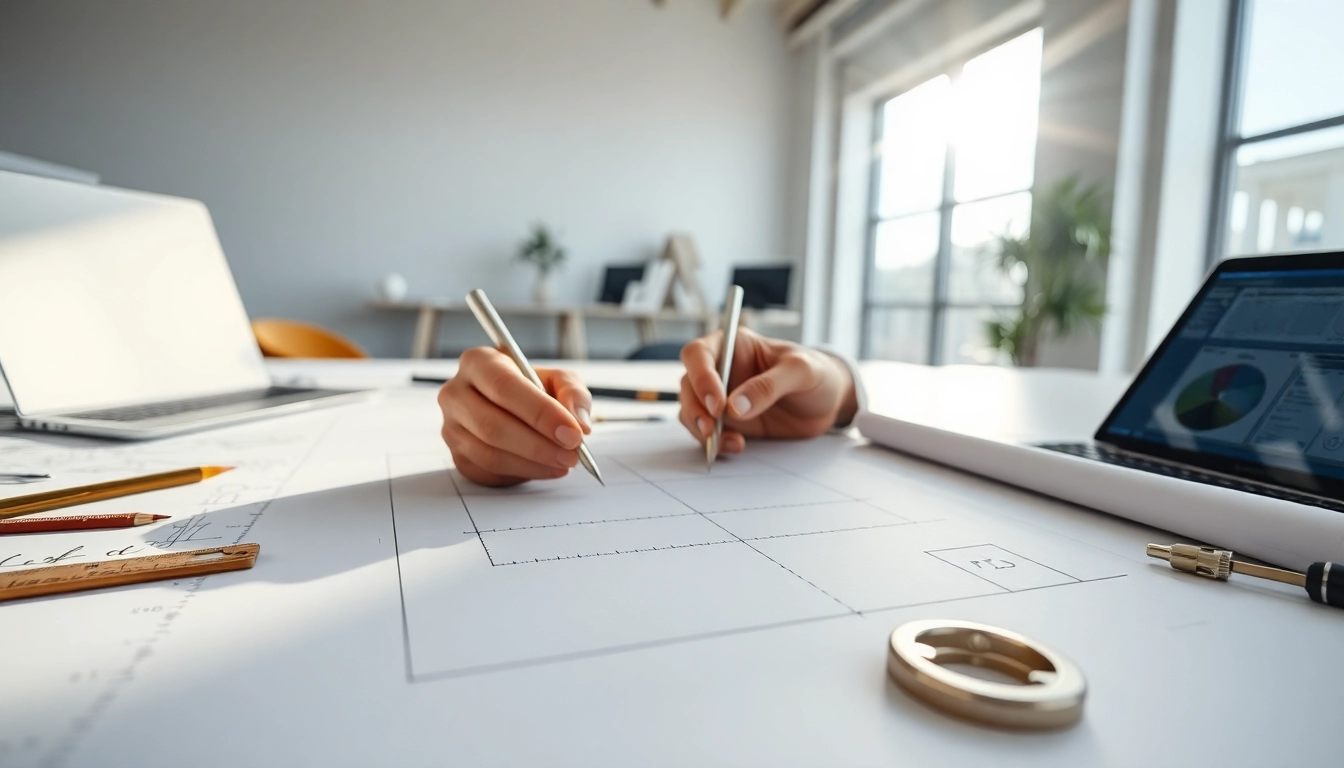 Analyze the Shear and Moment Diagram with detailed notations and blueprints on an engineer's desk.