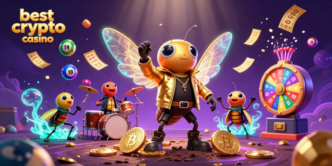 Profitez du meilleur crypto casino avec des personnages animés au milieu d'une ambiance de jeu dynamique et colorée.