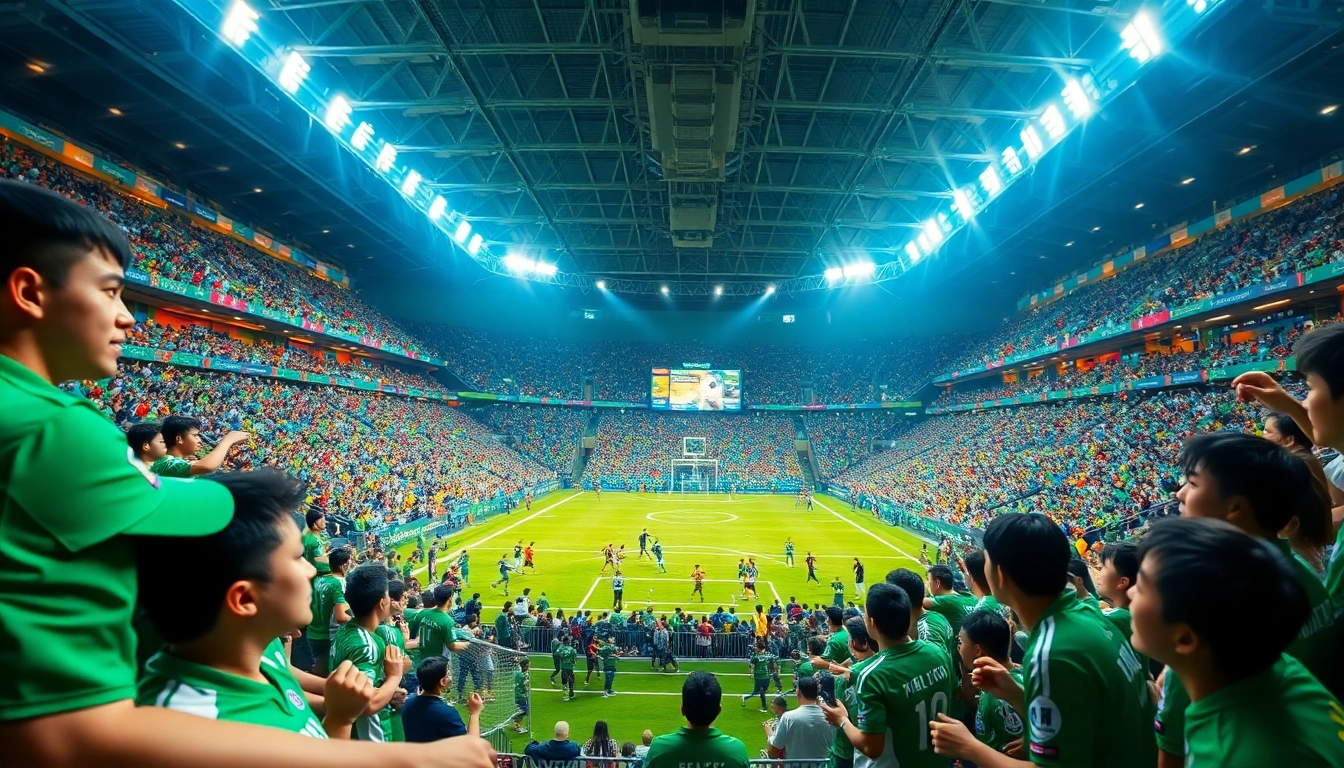 Exciting sports scene at 토토스토리, showcasing fans and athletes in action.