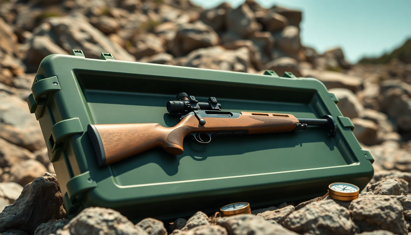 Secure your pelican rifle case for protection and travel in rugged settings.