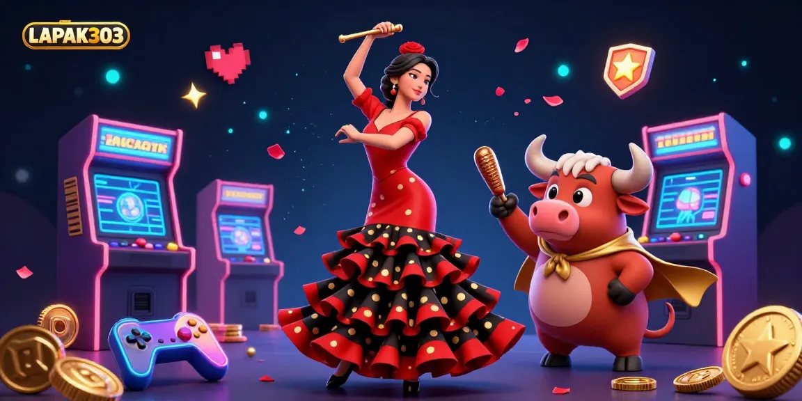 LAPAK303 offers an exciting casino experience featuring vivid characters and arcade elements.