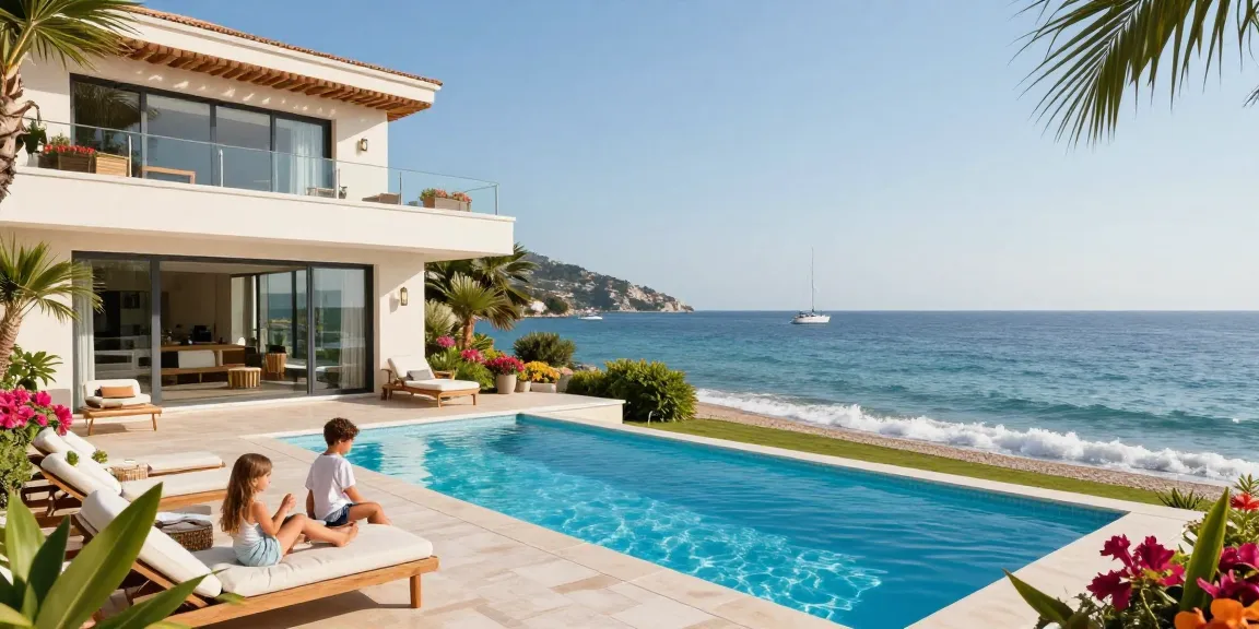Discover stunning villas in Vlora real estate with luxurious pools and stunning sea views.