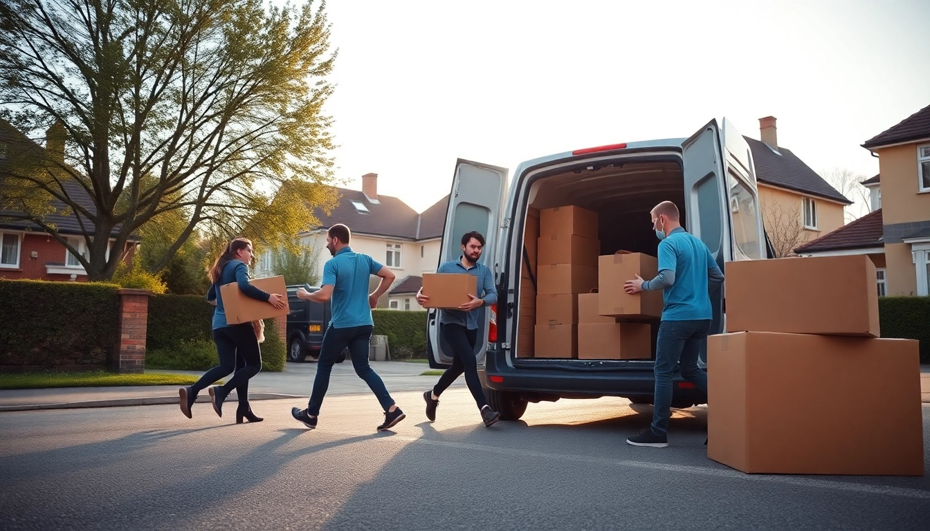 Streamlined removals in cheltenham by a professional moving team, showcasing efficiency.
