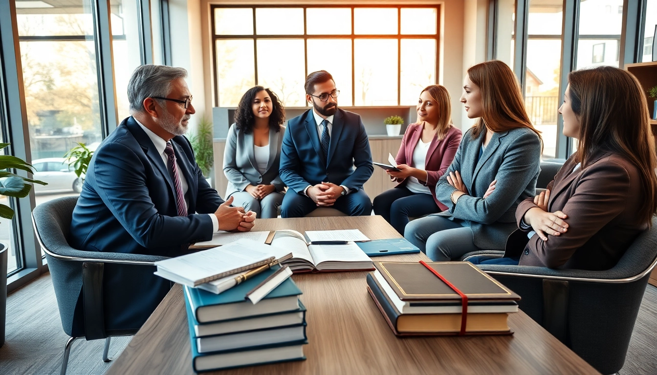 New Hampshire Immigration Attorney assists clients in a professional office environment.