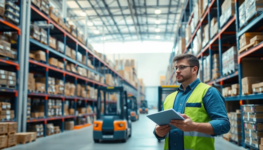 Find a warehouse near me with organized spaces, active logistics, and professional atmosphere.