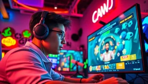 Mulai Daftar Domino88 game dengan gamer yang terampil di ruang permainan modern.