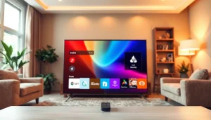 Explore the features of the iron tv pro in a modern living room setup.