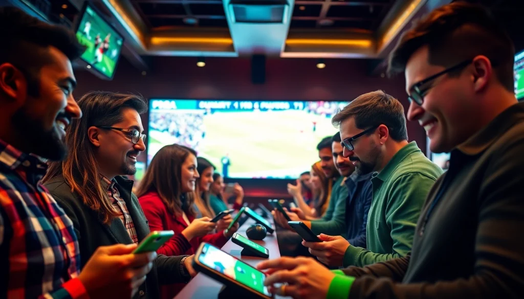 Explore the excitement of betting with the best sportsbooks in Brazil in a vibrant sports setting.