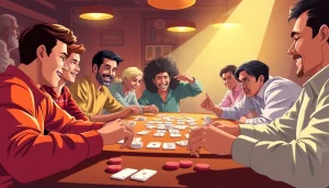 Engage with Rummy nabob players at a competitive gaming table filled with excitement and strategy.