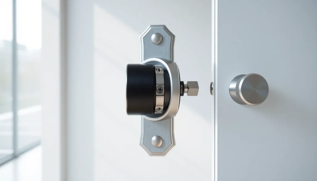Explore the intricacies of high-security locks at https://www.dakenlocks.com with a close-up view of a sophisticated door lock.