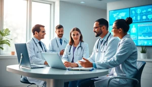 Engaging healthcare consultation at https://www.medexdtc.com highlighting teamwork and patient care.