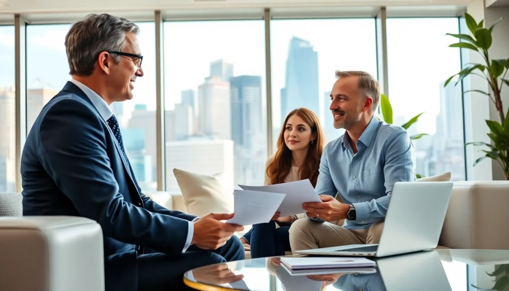 Engaging meeting with independent wealth management firm San Antonio advising clients in a professional environment.