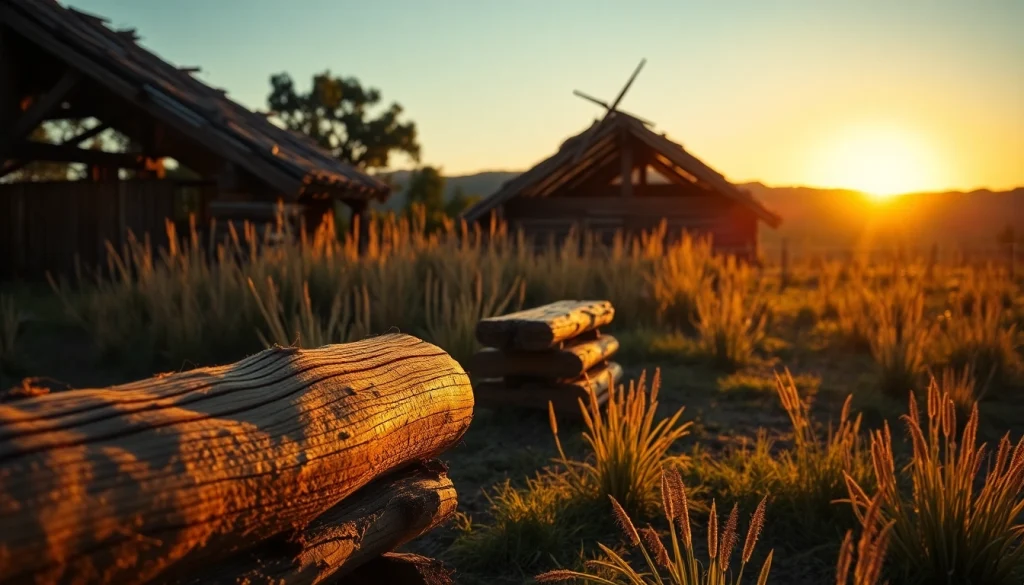 Colmenas de madera en un entorno natural, destacando la textura y el diseño rústico.