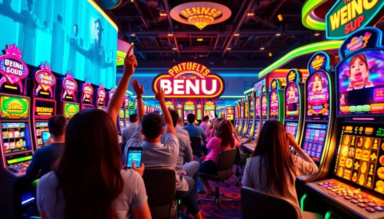 Menggembirakan permainan BENSU4D dengan suasana kasino yang penuh warna.