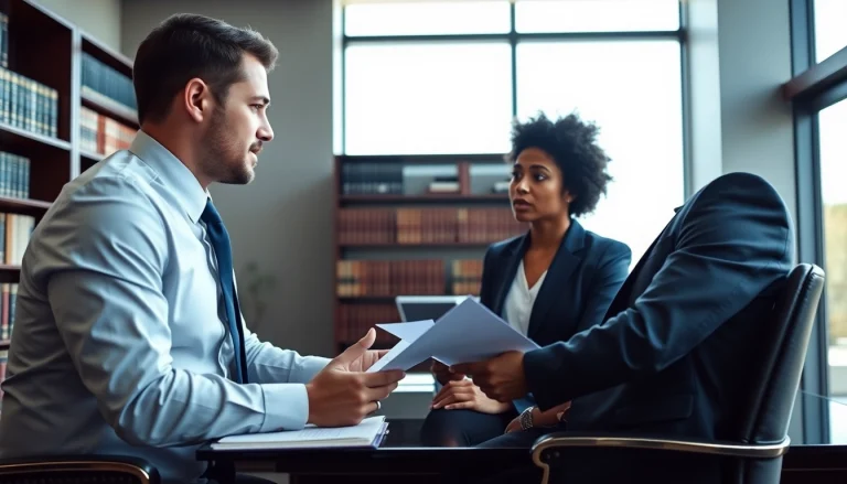 Consultation at https://www.arcalaw.com between a Marietta criminal defense lawyer and a worried client.