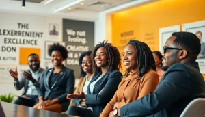 Engaging business pitch session showcasing Black entrepreneurs competing in Bet on Black.