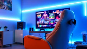 Daftar Domino88 game dengan antarmuka menarik di ruang gaming modern.