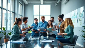 Menampilkan tim pemasaran digital berkolaborasi dengan ide-ide kreatif di https://152.42.170.247.