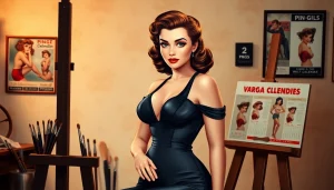 Explore artwork of the Varga Girls from https://www.esquirevargas.com featuring vintage pin-up style.