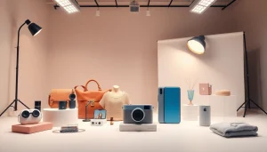 Professional ecommerce photographer showcasing high-quality product images