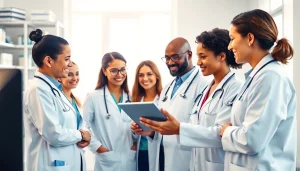 Team of healthcare professionals collaborating at https://www.medexdtc.com on innovative solutions.