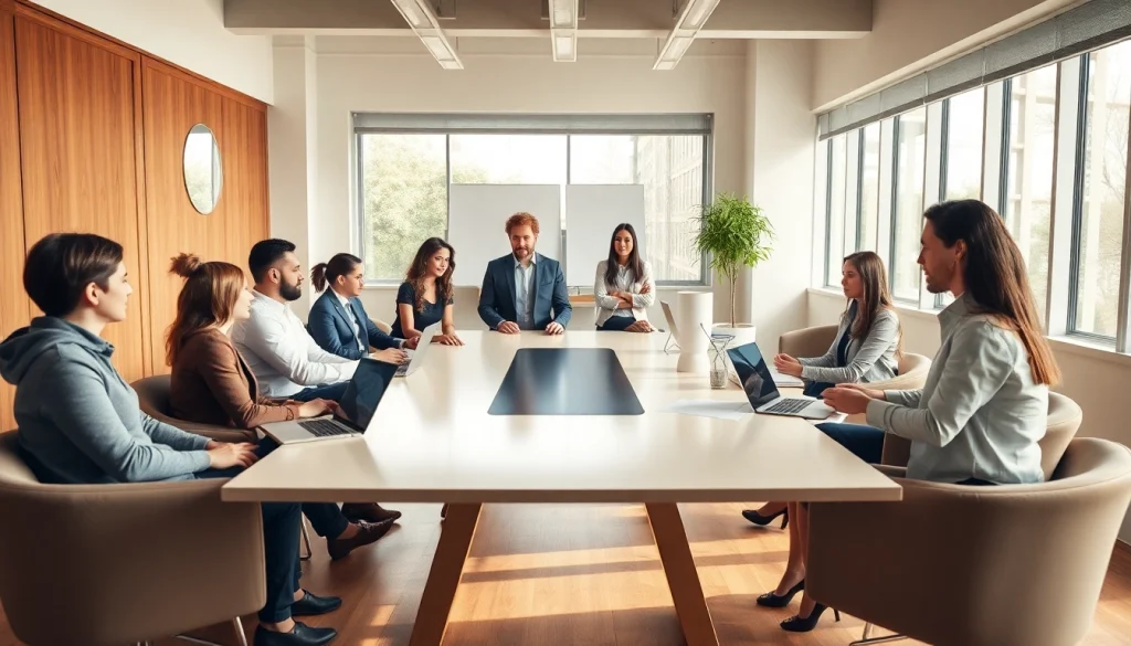 Strategisches Meeting bei https://zukunftkapital.de in einem modernen Büro mit engagierten Teilnehmern.