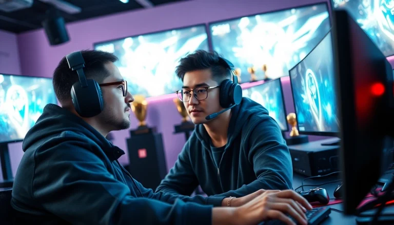 Login untuk bukti4d login slot dengan gamer profesional di setup modern.