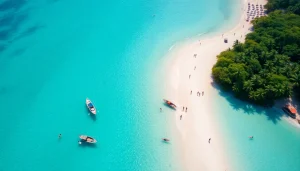 Cena deslumbrante da Praia de Paripueira com água turquesa e vegetação exuberante