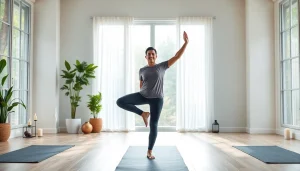 Calculate calories burned with the yoga calories burned calculator, showcasing a yoga session in a serene environment.