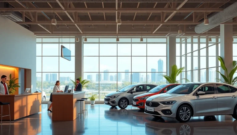 Kuching rent a car office with friendly staff and tropical decor