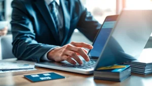 카드깡 관련 금융 데이터 분석을 하는 전문가의 모습.