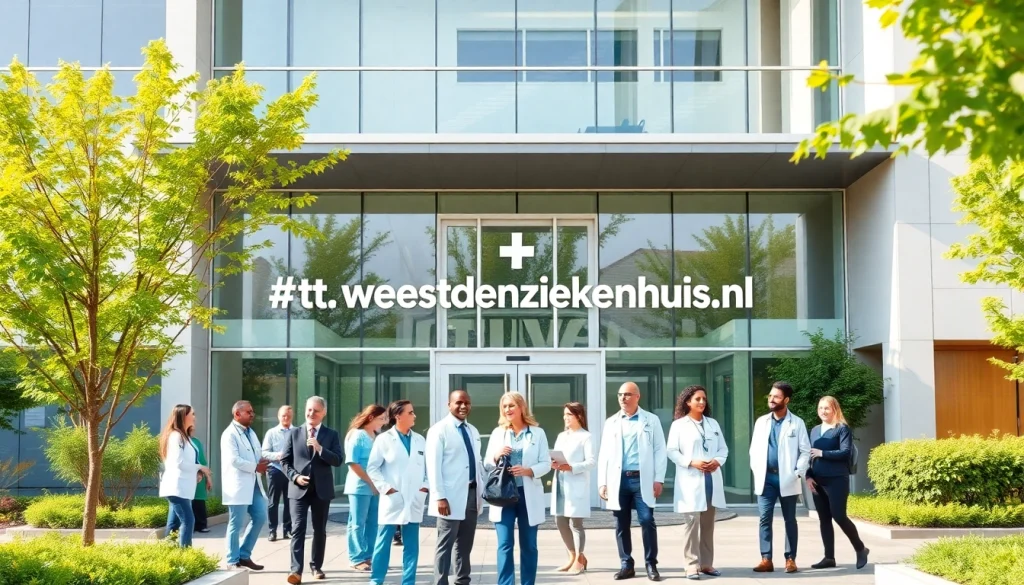Healthcare professionals at https://tweestedenziekenhuis.nl engaging with patients in a welcoming hospital setting.