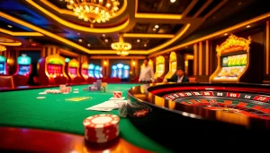 Experience the thrill of 389WIN at a luxurious casino with vibrant games and betting excitement.