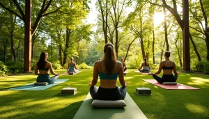 orbitnix.com의 웰니스 리트리트에서 요가 세션을 즐기고 있는 모습