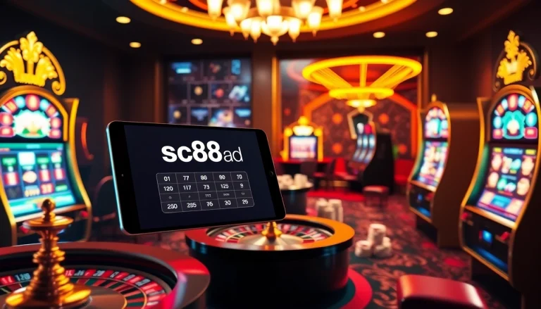 Experience high-stakes excitement at sc88.ad with vibrant casino games, slot machines, and poker action.