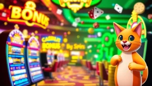 Mendapatkan penawaran promokode terbaru di catcasino-reg.com/promokody dengan simbol promosi yang menarik.