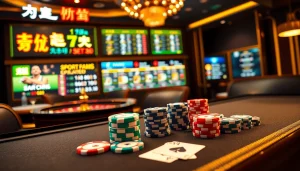 Engaging gambling action featuring poker chips and betting options at 7m cn casino.