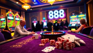 Experience the excitement of W88 casino with vibrant games and luxurious settings.