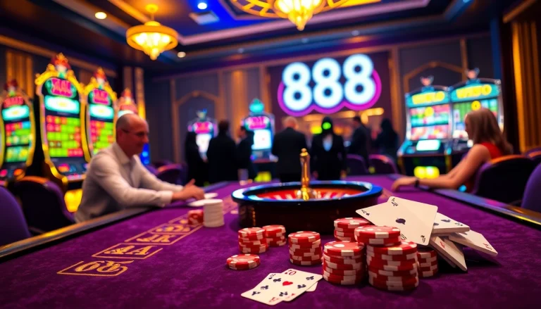 Experience the excitement of W88 casino with vibrant games and luxurious settings.