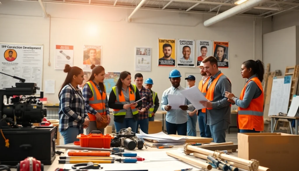 Enhancing construction workforce development through hands-on training in a workshop environment.