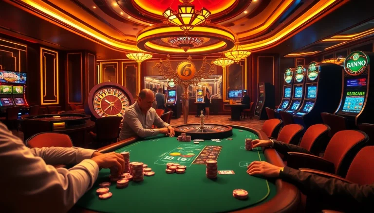 Players enjoying intense poker action at a casino while exploring strategy "Nếu như vậy bám vào đây."