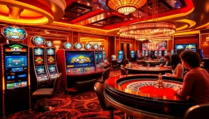 Engaged players enjoying the thrilling atmosphere at OK365 Homes casino.