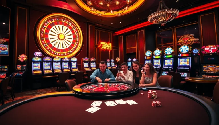 Experience the excitement of sports betting with 7m.cn at a lavish casino featuring roulette and blackjack.