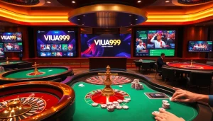 Experience the excitement of VUA99 with vibrant casino tables and thrilling sports betting.