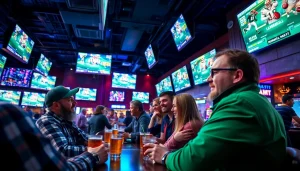 Engaging sports betting environment in South Carolina with enthusiastic fans and vibrant energy.