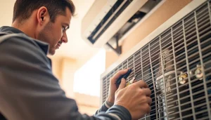 Expert AC repair in Phoenix AZ by a professional HVAC technician showcasing modern techniques.