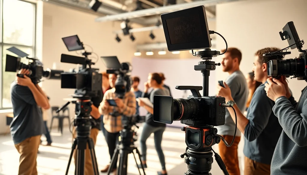 Capturing a dynamic video production scene showcasing a Video Production Company Phoenix at work.