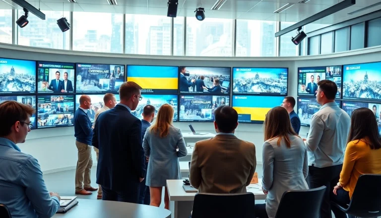 Відображення новинного центру з актуальною інформацією https://sumytoday.in.ua в сучасному офісі.