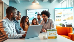 Showcasing a TikTok SMM panel in a professional digital marketing workspace setting.